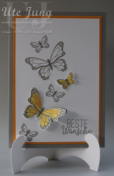 Stempelset "Schmetterlingsglück" und passende Stanze "Schmetterlingsduett"