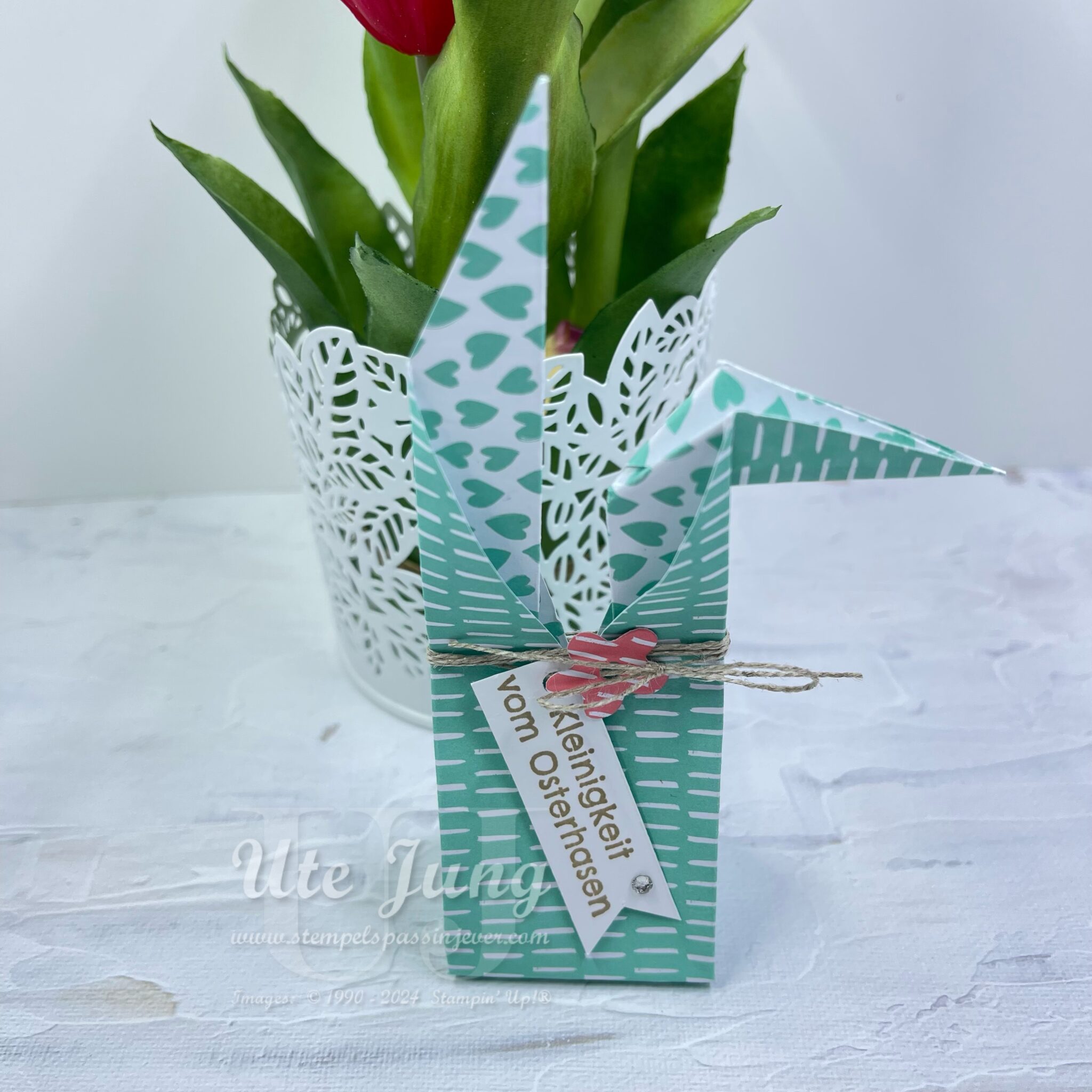 Kleine Osterhasen Tischdeko - Stempelspaß in Jever Kleine Osterhasen Tischdeko - Stempelspaß in Jever